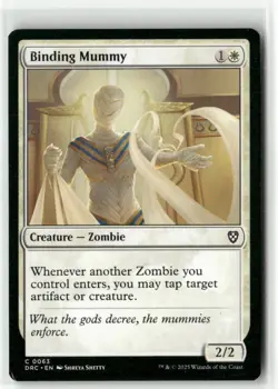 Binding Mummy 63 Non-Foil NM MTG Commander: Aetherdrift Magic - Image 1