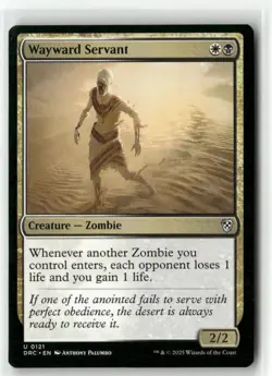 Wayward Servant 121 Non-Foil NM MTG Commander: Aetherdrift Magic - Image 1