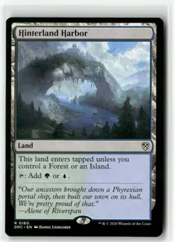 Hinterland Harbor 160 Non-Foil NM MTG Commander: Aetherdrift Magic - Image 1