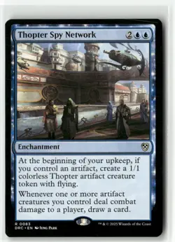 Thopter Spy Network 83 Non-Foil NM MTG Commander: Aetherdrift Magic - Image 1