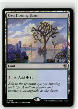 Overflowing Basin 165 Non-Foil NM MTG Commander: Aetherdrift Magic - Image 1