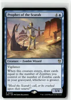 Prophet of the Scarab 9 Non-Foil NM MTG Commander: Aetherdrift Magic - Image 1
