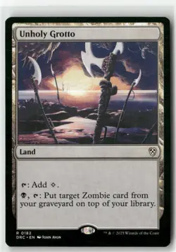 Unholy Grotto 182 Non-Foil NM MTG Commander: Aetherdrift Magic - Image 1