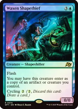 Waxen Shapethief 74 Foil NM MTG Aetherdrift Magic - Image 1