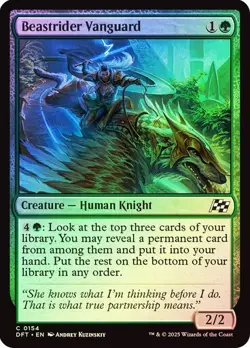 Beastrider Vanguard 154 Foil NM MTG Aetherdrift Magic - Image 1