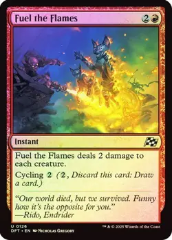 Fuel the Flames 126 Foil NM MTG Aetherdrift Magic - Image 1