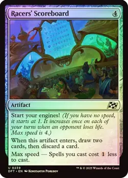 Racers' Scoreboard 239 Foil NM MTG Aetherdrift Magic - Image 1