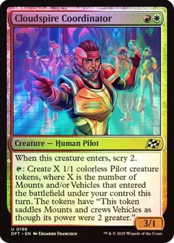 Cloudspire Coordinator 196 Foil NM MTG Aetherdrift Magic - Image 1