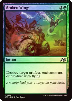 Broken Wings 156 Foil NM MTG Aetherdrift Magic - Image 1