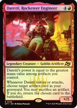 Daretti, Rocketeer Engineer 120 Foil NM MTG Aetherdrift Magic - Image 1