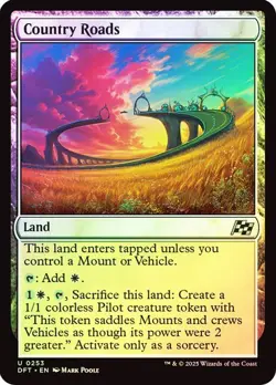 Country Roads 253 Foil NM MTG Aetherdrift Magic - Image 1