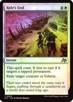 Ride's End 25 Foil NM MTG Aetherdrift Magic - Image 1