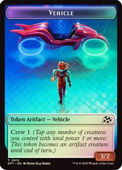 Vehicle // Pilot 12 // 1 Foil NM MTG Aetherdrift Magic - Image 1