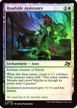 Roadside Assistance 26 Foil NM MTG Aetherdrift Magic - Image 1