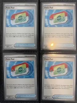 x4 Poke Pad - 198/217 - Playset - Ascended Heroes - Pokemon TCG - NM - Image 1