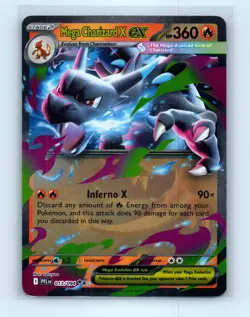 Pokemon tcg ME02: Phantasmal Flames Mega Charizard X ex Near Mint or Better - Image 1