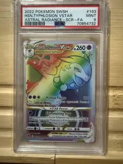 Hisuian Typhlosion VSTAR 193/189 - Astral Radiance - Graded PSA 9 MINT Pokemon - Image 1