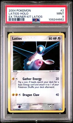 2004 POKEMON EX TRAINER KIT LATIOS #2 LATIOS-HOLO PSA 9 - Image 1
