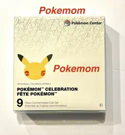 Pokemon 25th Celebration Commemorative Coin Set (9-Piece) NEW/SEALED - Image 2