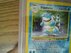 Base Set 2 Blastoise 2/130 - FOOT SWIRL - Graded Holo Rare Pokemon Card - PSA 6 - Image 5