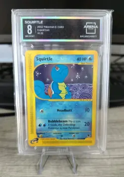 2002 POKEMON EXPEDITION #132 SQUIRTLE Arena Club 8 - Image 1