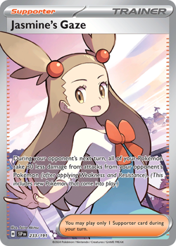 JASMINE'S GAZE 233/191 ULTRA RARE SURGING SPARKS POKEMON NEAR MINT - Image 1
