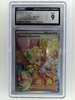 Pokemon TCG Temporal Forces Bianca's Devotion Full Art Trainer SIR CGC 9 Mint - Image 1