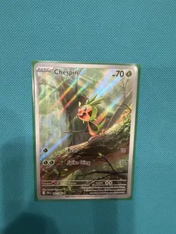 Chespin 87/86 Illustration Rare Pokemon Chaos Rising ME04 NM - Image 1