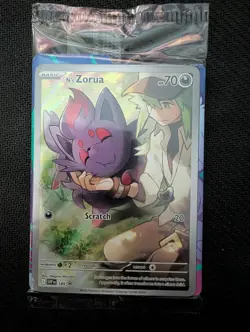 Sealed N's Zorua 189 Holo Promo Scarlet & Violet Promo Pokemon Near Mint - Image 1