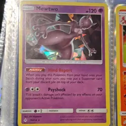 Pokemon TCG Mewtwo Deck Exclusives Cracked Ice Holo Rare 120 HP 75/214 2019 - Image 1