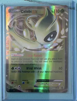 Pokemon TCG Celebi EX 9/149 Boundaries Crossed Holo Ultra Rare Basic 110HP EN - Image 1