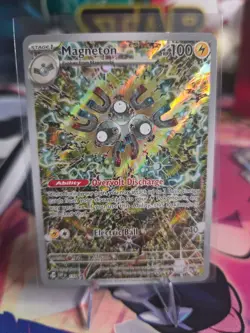 Pokemon TCG Magneton SVP 159 Black Star Promo Surging Sparks Full Art Promo Rare - Image 1
