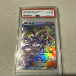 PSA 10 Lillie's Full Force 185 FA SR Trainer Pokemon Chinese Csm2b - Image 1