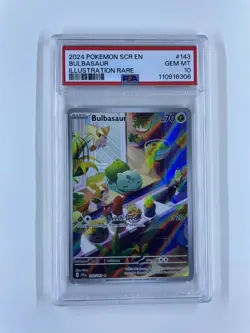 2024 POKEMON STELLAR CROWN #143/142 BULBASAUR ILLUSTRATION RARE PSA 10 - Image 1