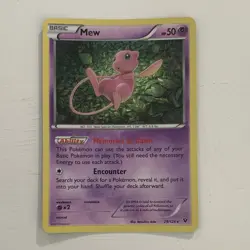 The Pokemon Company Mew 29/124 Fates Collide Holo Rare English 50HP - Image 1
