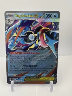 Mega Greninja ex 22/86 Double Rare Pokemon Chaos Rising ME04 NM - Image 1
