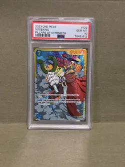 2023 ONE PIECE OP03-PILLARS OF STRENGTH SOGEKING 122 PSA 10 - Image 1