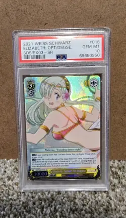 Weiss Schwarz Seven Deadly Sins Elizabeth: Options For Disguise SR PSA10 - Image 1