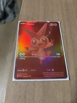 Pokemon Victini English White Flare 172/086 BWR Red Holo Rare NM - Image 2