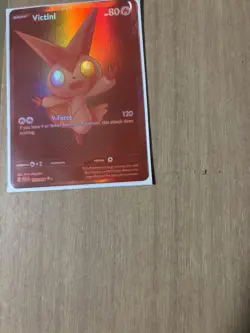 Pokemon Victini English White Flare 172/086 BWR Red Holo Rare NM - Image 5