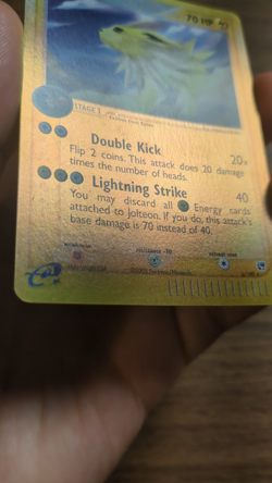 Pokemon Jolteon 6/100 Sandstorm Reverse Holo, Vintage Ex Era, NM! - Image 2