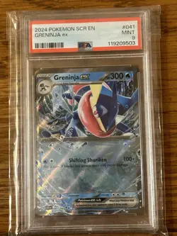 2024 Pokemon SCR EN Greninja EX 041/142 MINT PSA 9 - Image 1