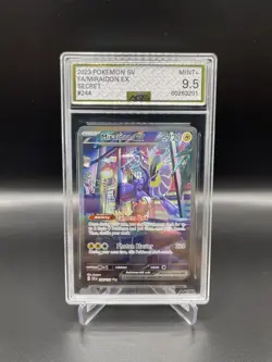2023 SV Miraidon Ex SCARLET & VIOLET BASE ( SIR ) Holo 244/198 AGS MINT 9.5 - Image 1