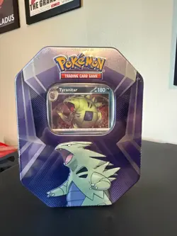 Pokemon TCG: Tyranitar Triple Whammy Collectors Tin - Factory Sealed - Image 1