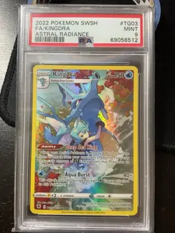 POKEMON KINGDRA ALTART TG03/TG30 -TRAINER GALLERY - ASTRAL RADIANCE - PSA 9 AJ - Image 1