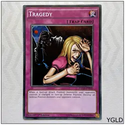 Tragedy - YGLD-ENB40 - Common 1st Edition Yugioh - Image 1