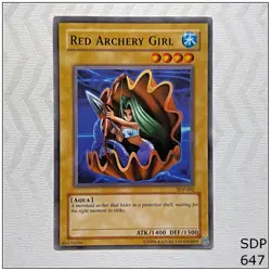 Red Archery Girl - SDP-002 - Common Unlimited Yugioh - Image 1