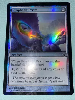 MTG FOIL Prophetic Prism - Rise of the Eldrazi Card # 222 - Image 1