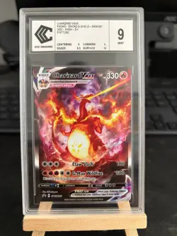 Pokemon card Charizard VMAX #261 SWSH Black Star Promo BSP 2022 English PSA 9 - Image 1