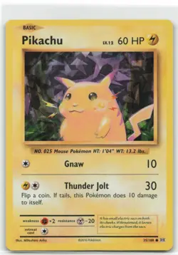 Pikachu Cracked Ice Holo 35/108 XY Evolutions 2016 Pokemon Card NM-M+ - Image 1